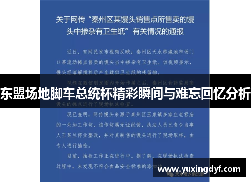 东盟场地脚车总统杯精彩瞬间与难忘回忆分析